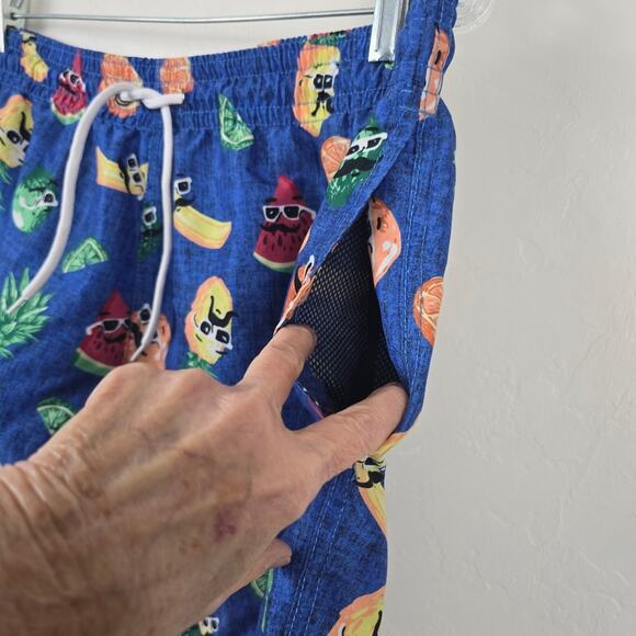 Trunks Surf & Swim Co. Swim Trunks Graphic Print Pool Beach Shorts Swimwear L - Picture 8 of 13